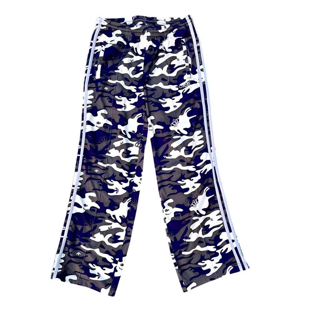 Vintage y2k Adidas Missy Elliott purple camo track pants size M